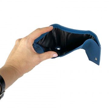 Женский кожаный кошелек Ellie синий фото