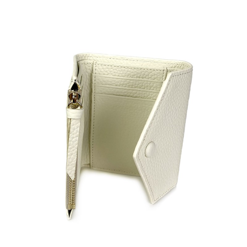 Жіночий шкіряний гаманець Ellie білий - 6 фото