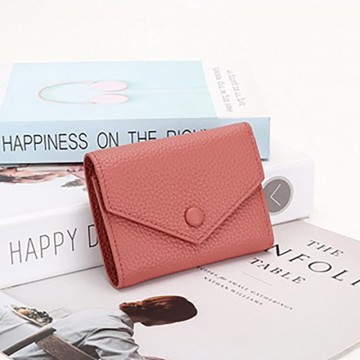 Жіночий шкіряний гаманець Ellie кораловий фото