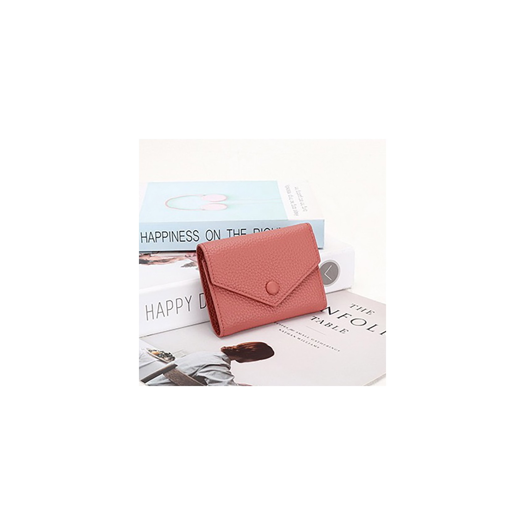 Жіночий шкіряний гаманець Ellie кораловий