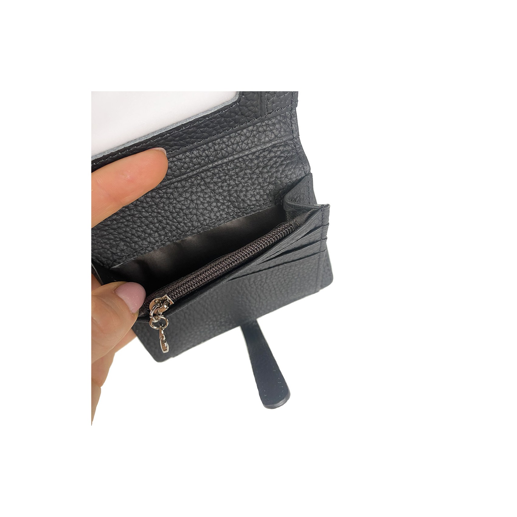 Женский кожаный кошелек Annie черный