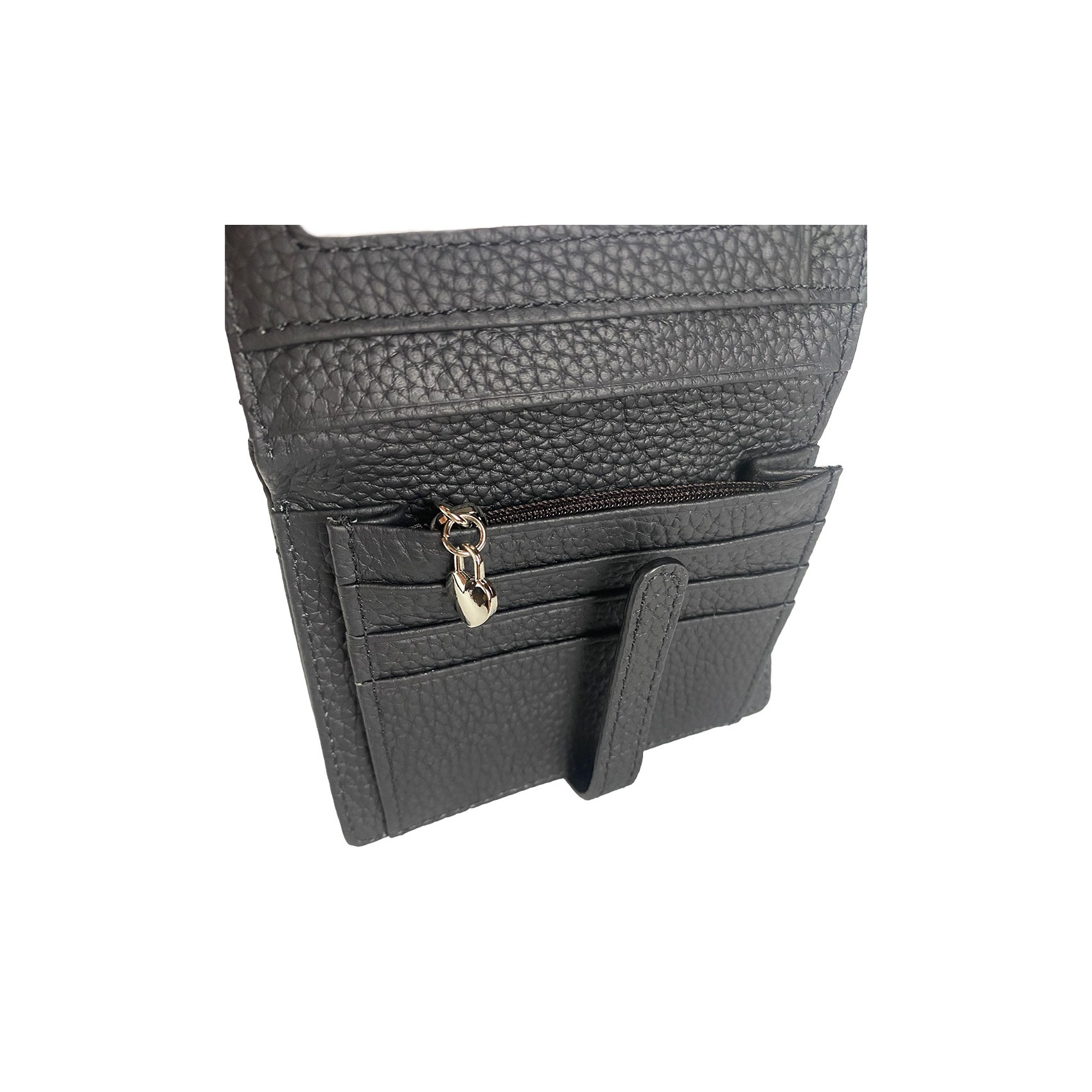 Жіночий шкіряний гаманець Annie чорний