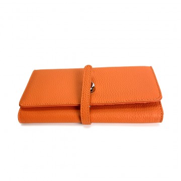 Жіночий шкіряний гаманець Vicki помаранчевий фото