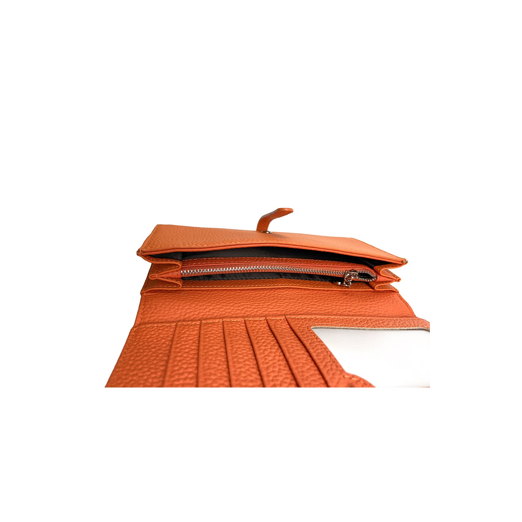 Жіночий шкіряний гаманець Vicki помаранчевий