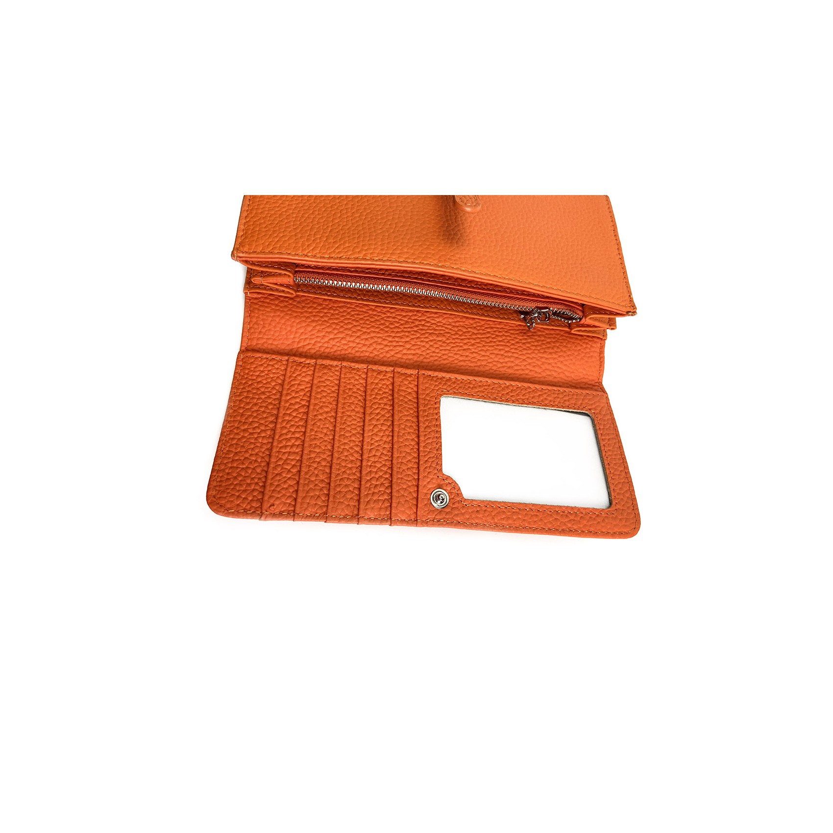 Жіночий шкіряний гаманець Vicki помаранчевий
