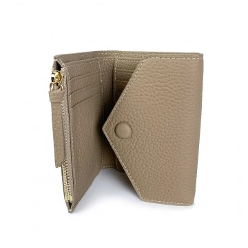 Жіночий шкіряний гаманець Ellie бежевий фото