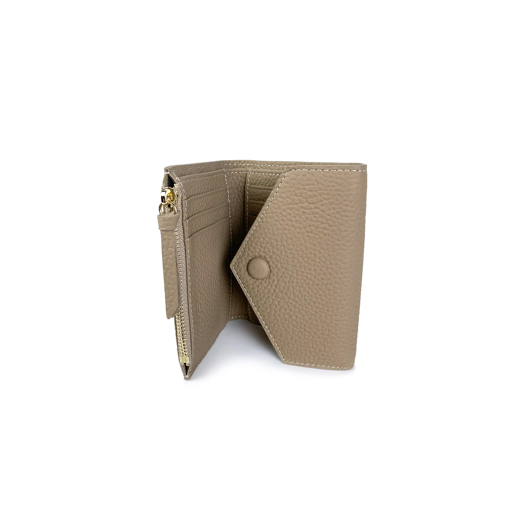 Женский кожаный кошелек Ellie бежевый