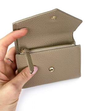 Женский кожаный кошелек Ellie бежевый фото