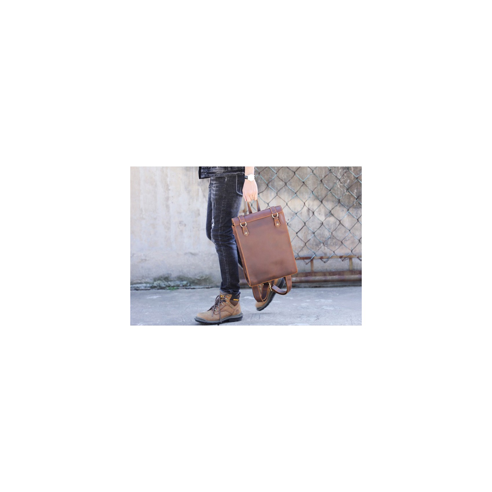 Чоловічий шкіряний рюкзак Barnard коричневий