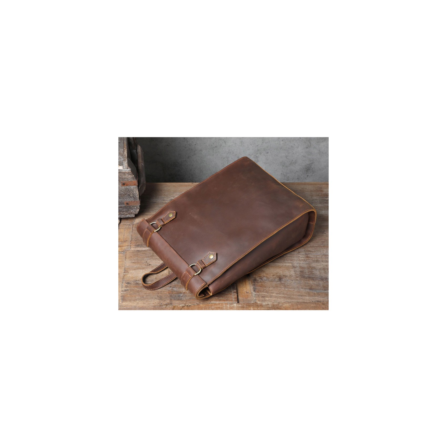 Мужской кожаный рюкзак Barnard коричневый