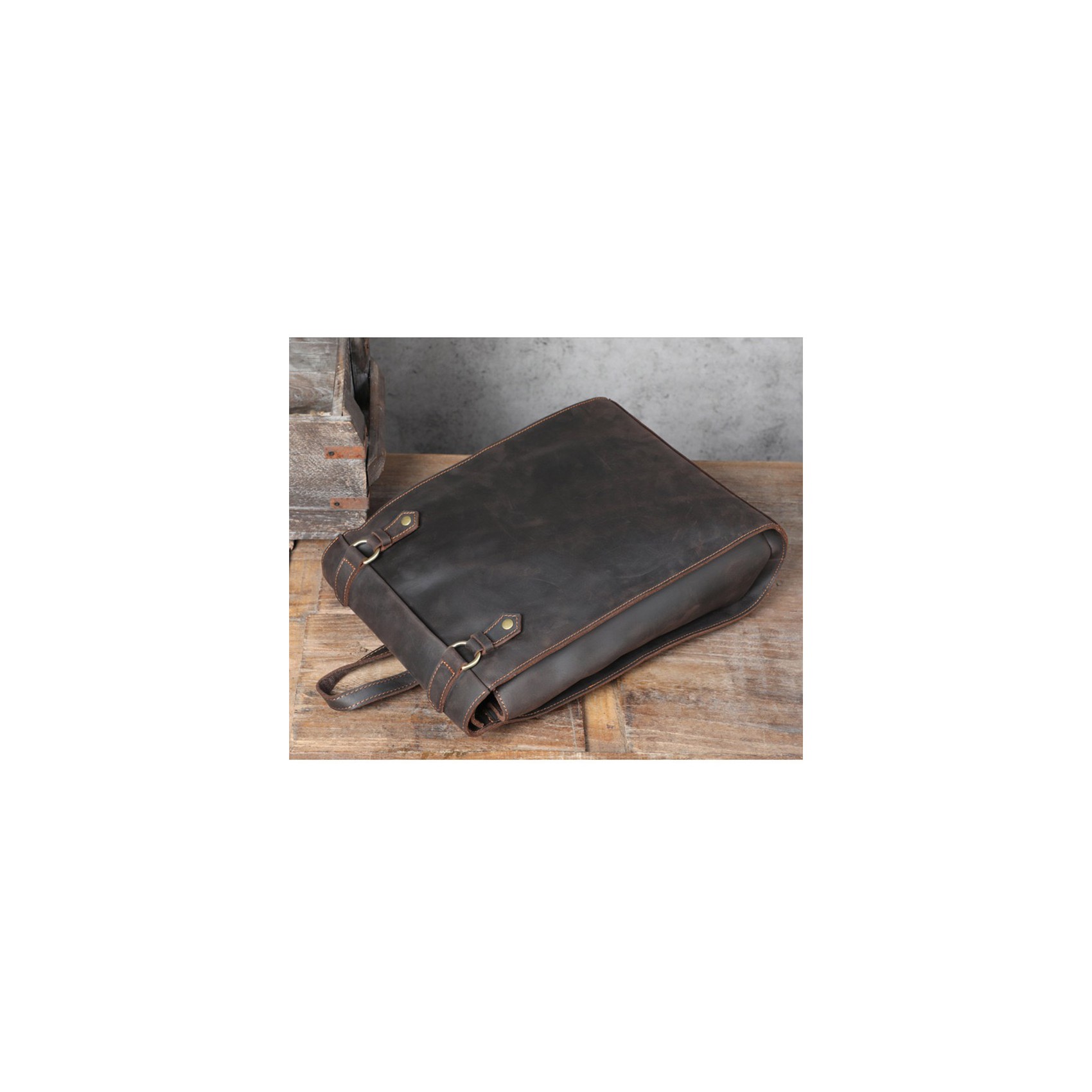 Чоловічий шкіряний рюкзак Barnard темно-коричневий