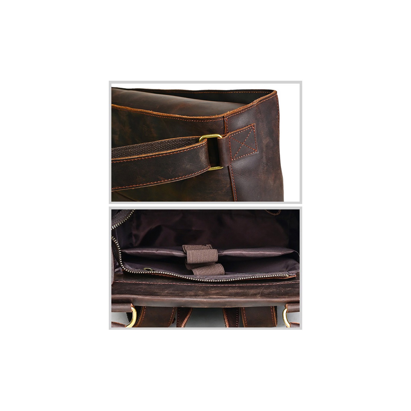 Чоловічий шкіряний рюкзак Barnard темно-коричневий