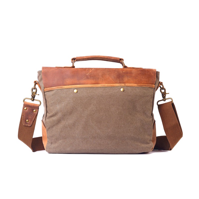 Чоловічий портфель Tone тауп - 1 фото