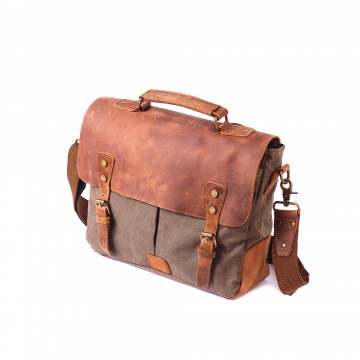 Чоловічий портфель Tone тауп фото