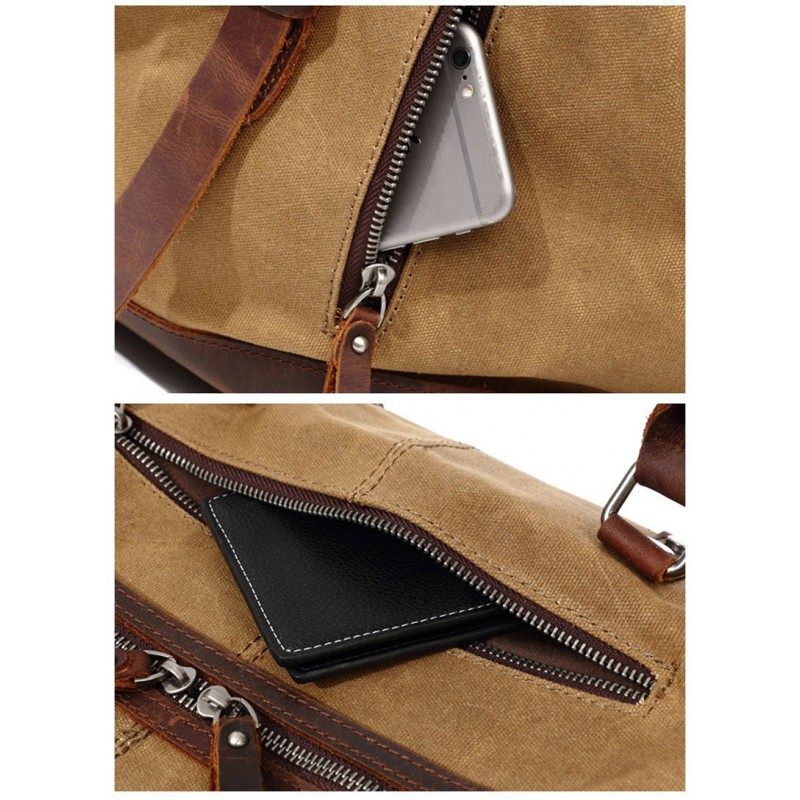 Чоловіча міська сумка Conrad світло-коричнева - 7 фото