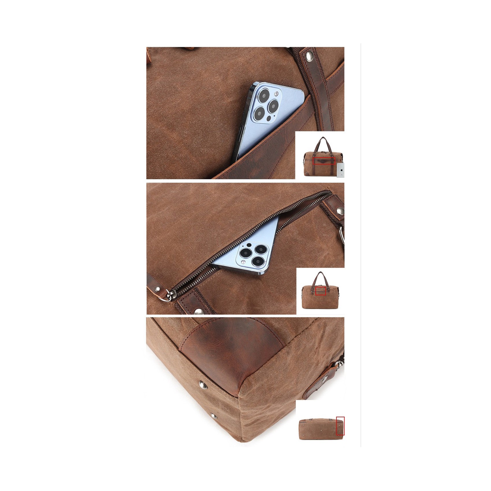 Мужская городская сумка Arbor коричневая