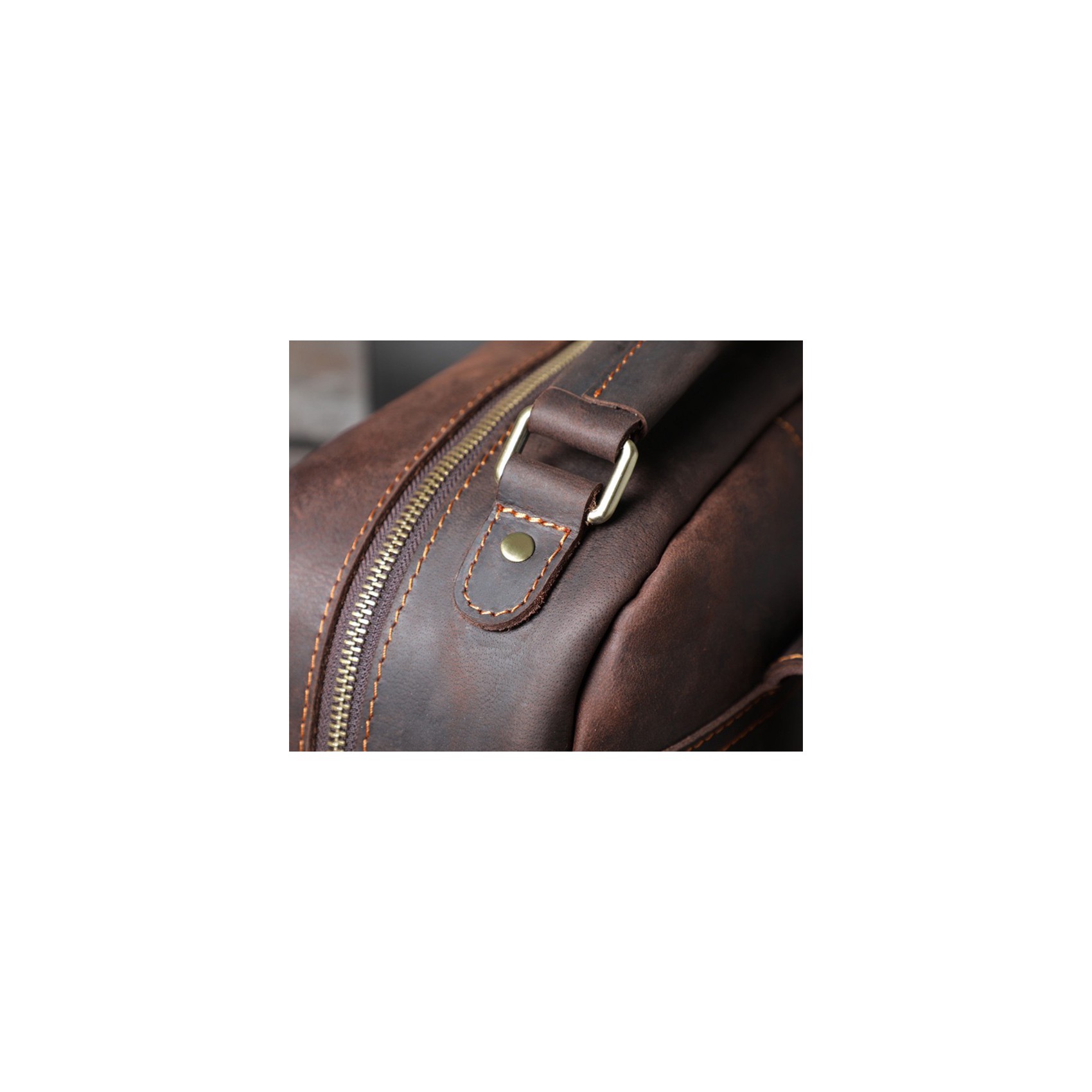 Чоловічий шкіряний рюкзак William темно-коричневий