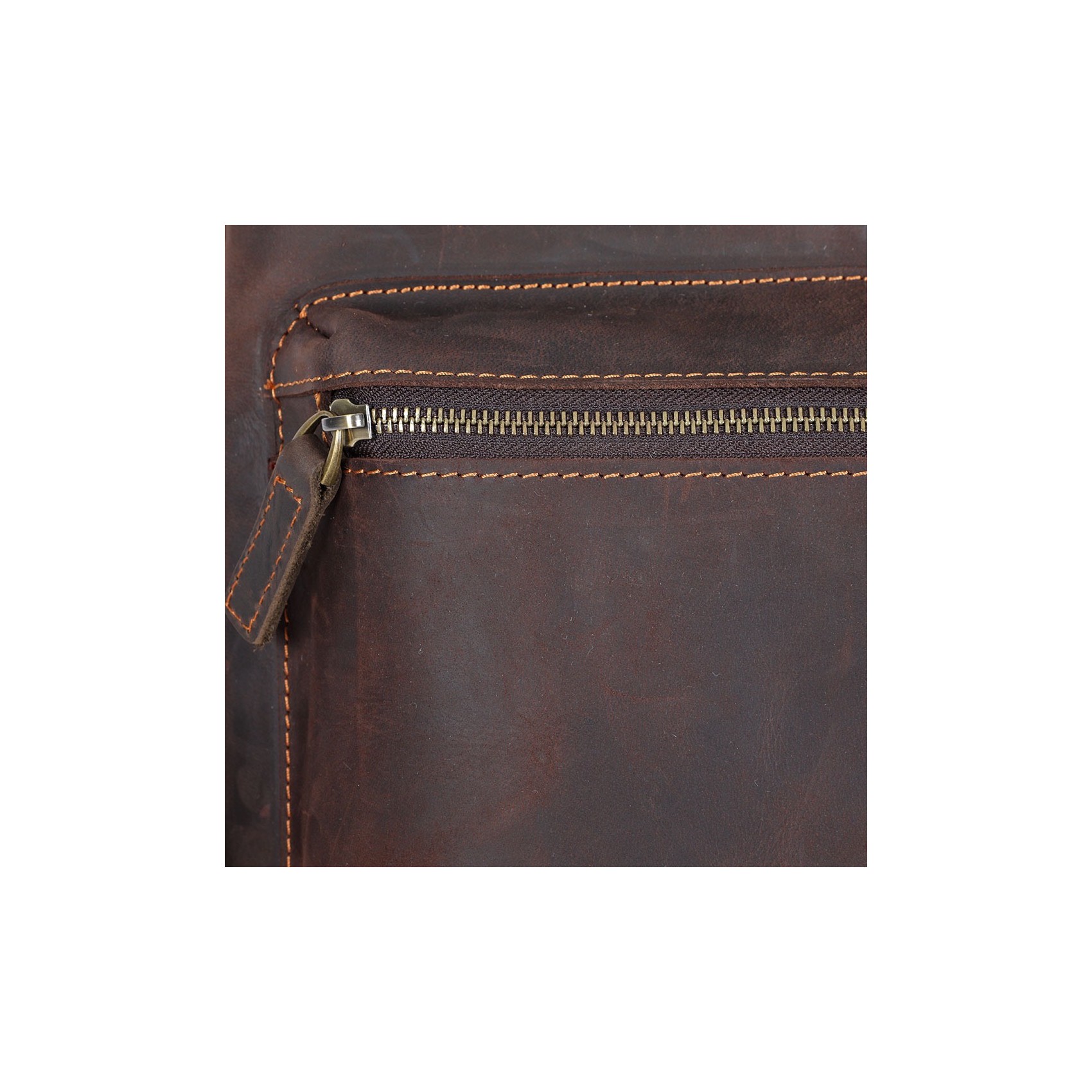 Мужской кожаный рюкзак William темно-коричневый