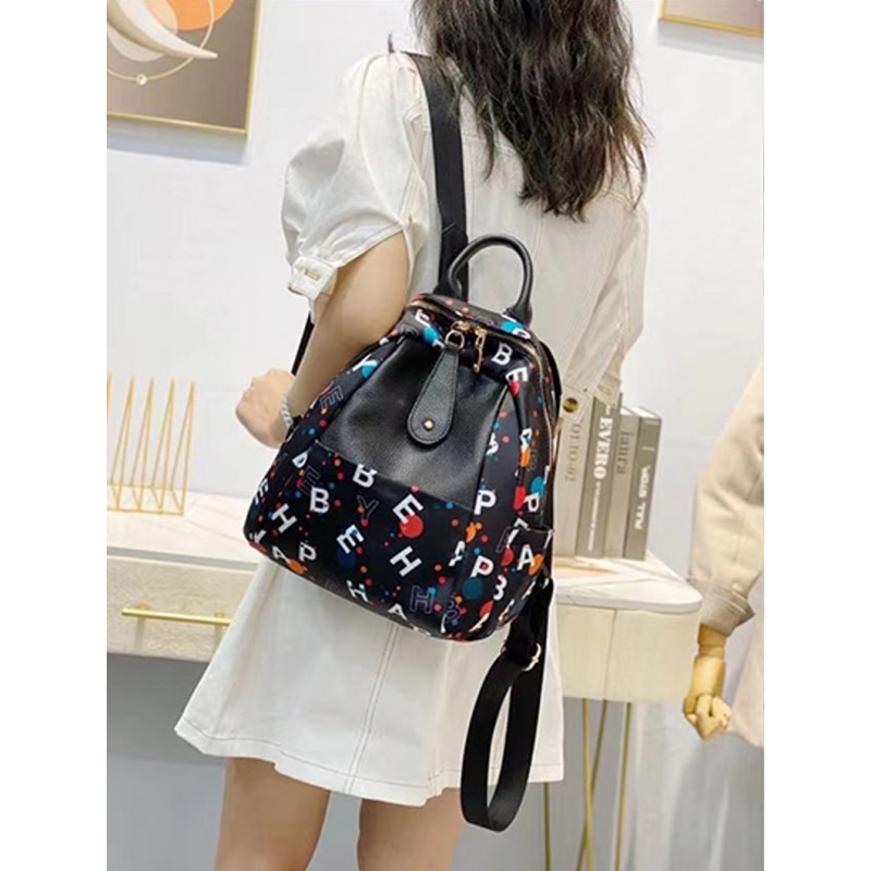 Женский рюкзак Letters разноцветный - 2 фото