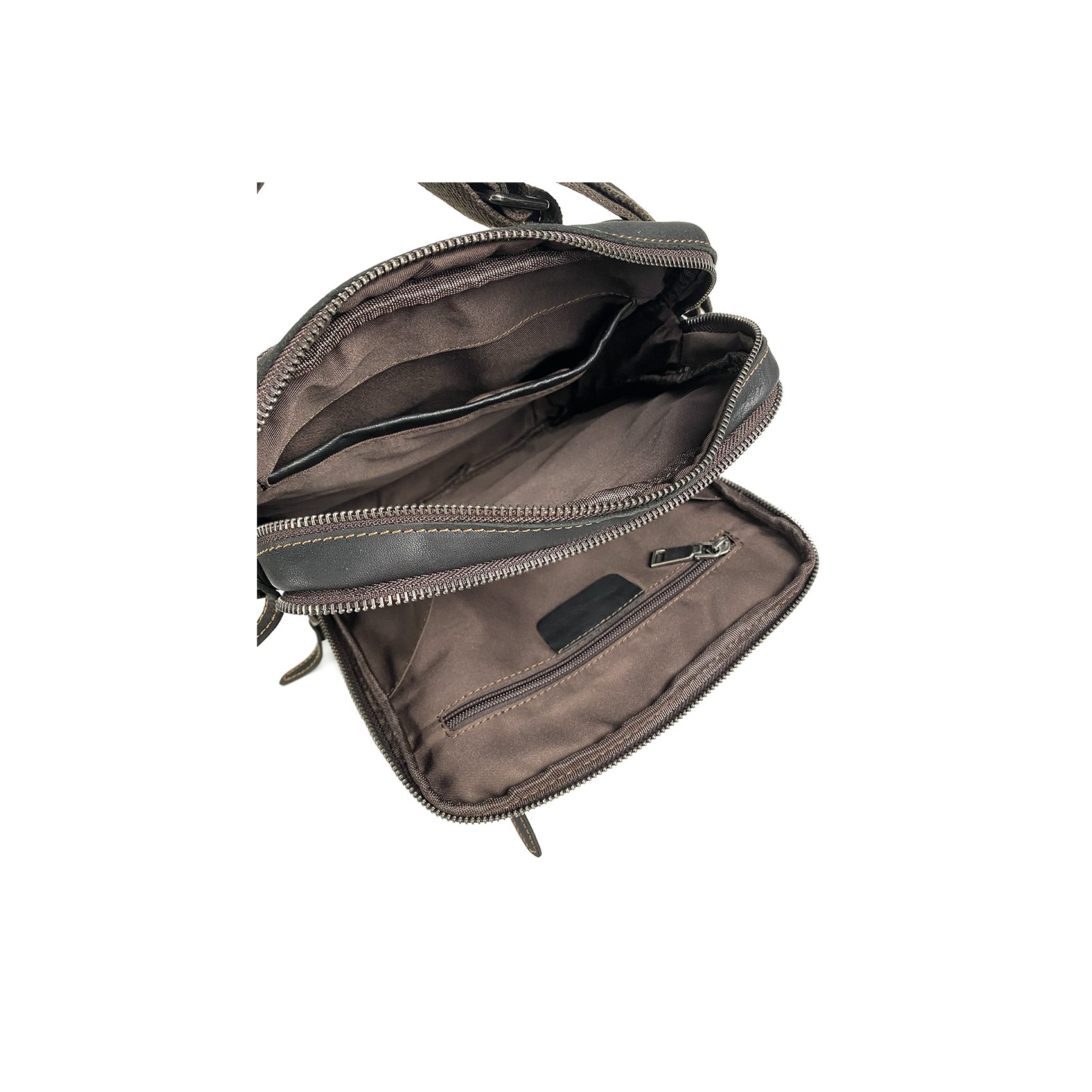 Чоловіча шкіряна сумка Douglas через плече чорна