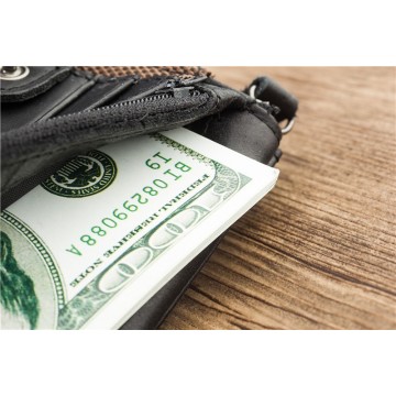 Чоловічий шкіряний гаманець Allen IP чорний фото