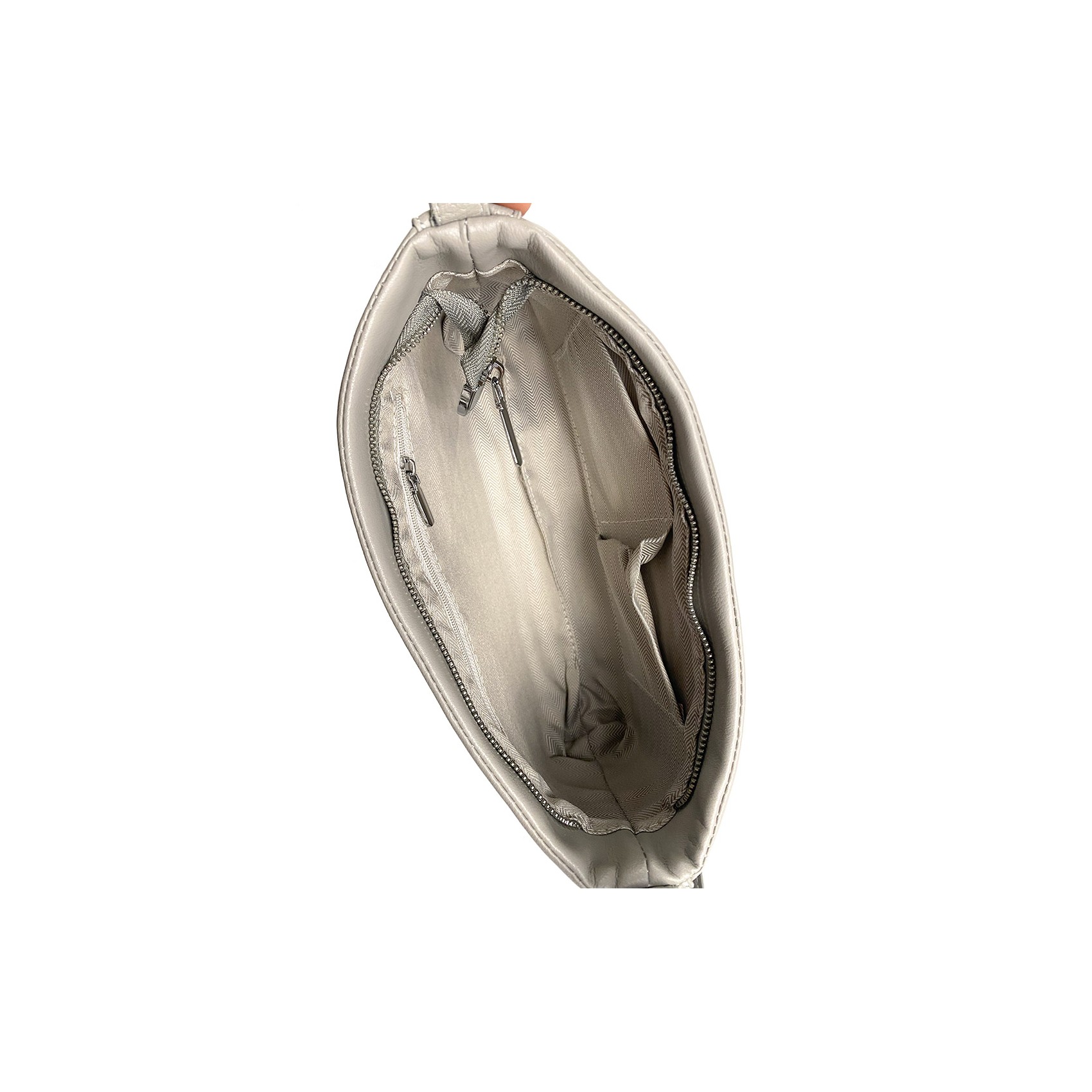 Жіноча шкіряна сумка Julia сіра