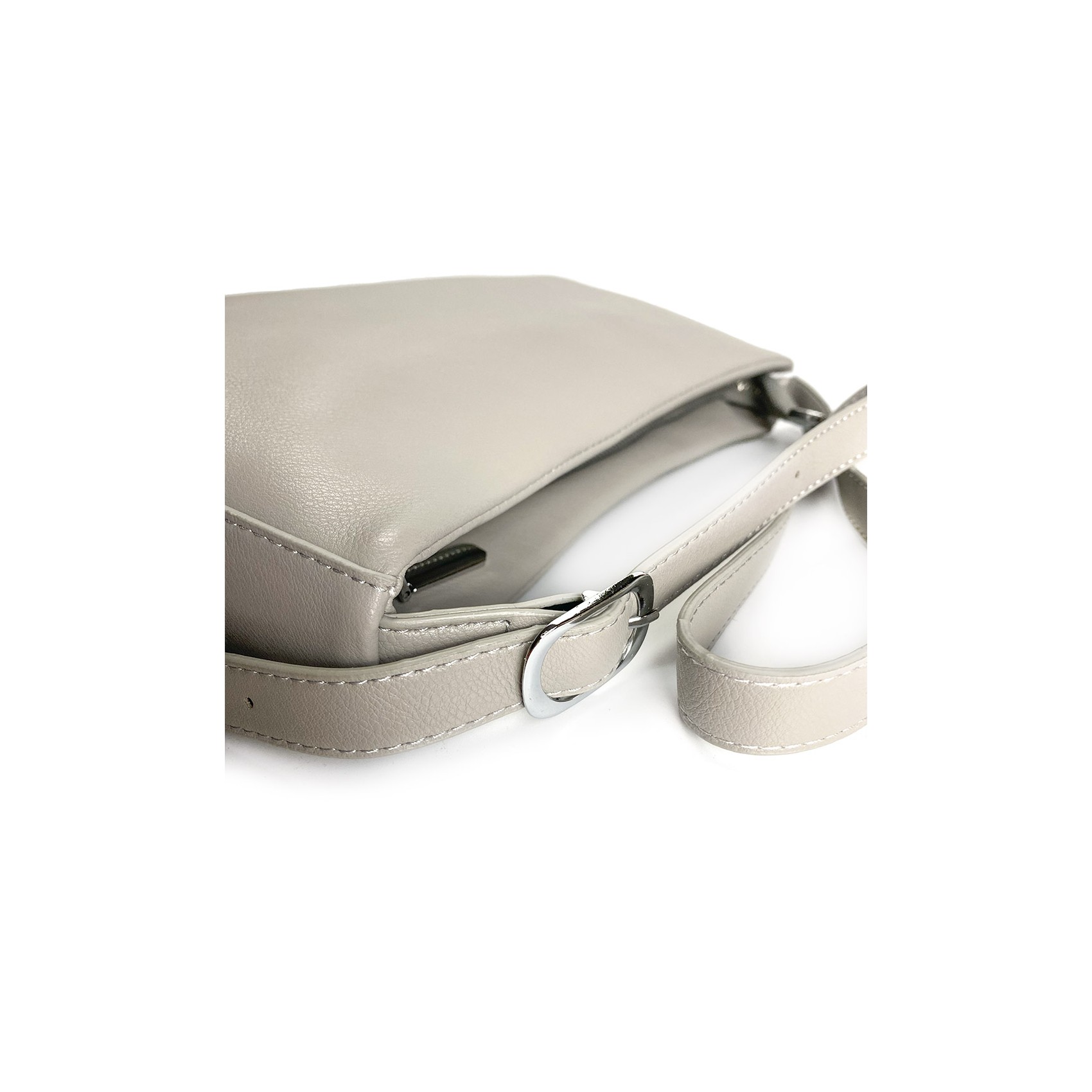 Женская кожаная сумка Julia серая