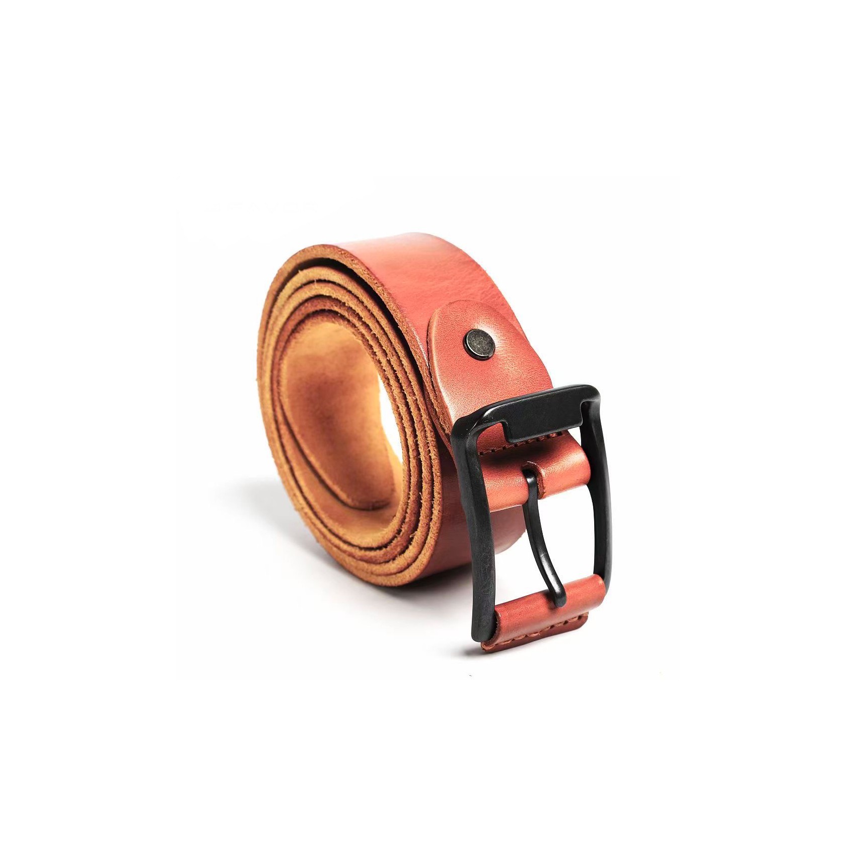 Мужской кожаный ремень Edwin светло-коричневый