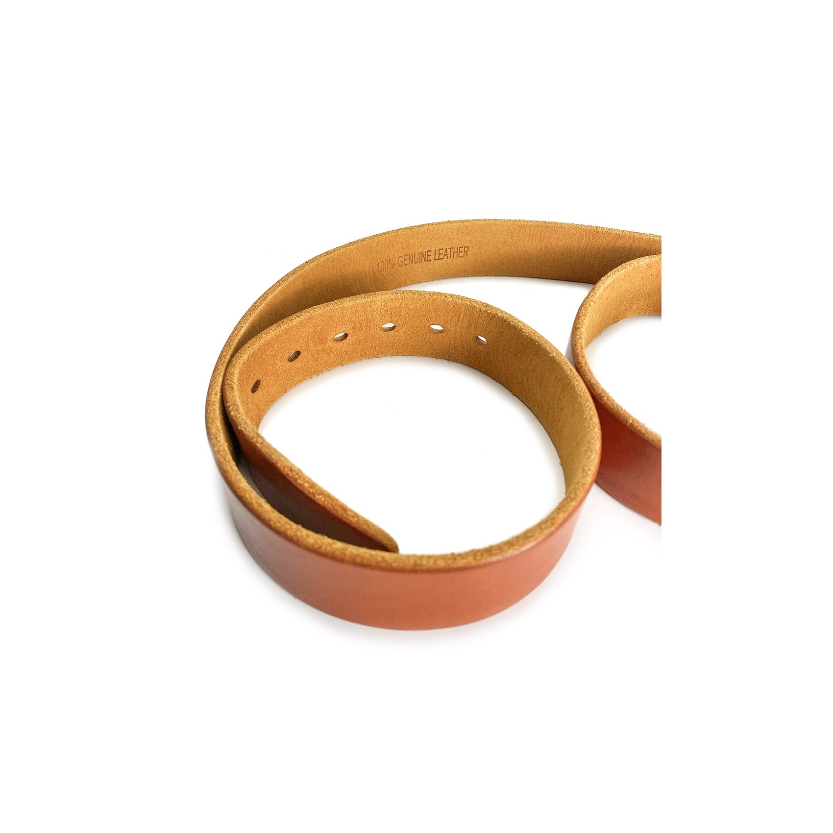 Чоловічий шкіряний ремінь Edwin світло-коричневий