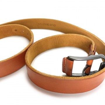 Чоловічий шкіряний ремінь Edwin світло-коричневий фото