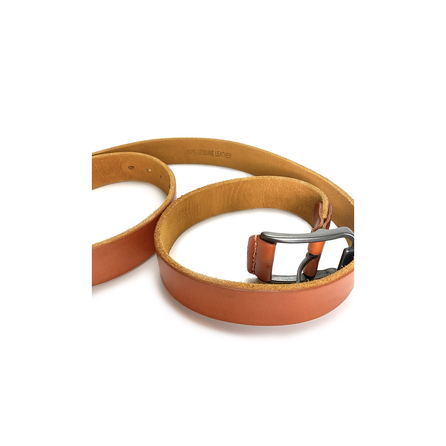 Чоловічий шкіряний ремінь Edwin світло-коричневий