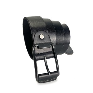 Мужской кожаный ремень Edwin черный