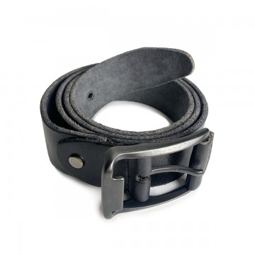 Мужской кожаный ремень Edwin черный фото