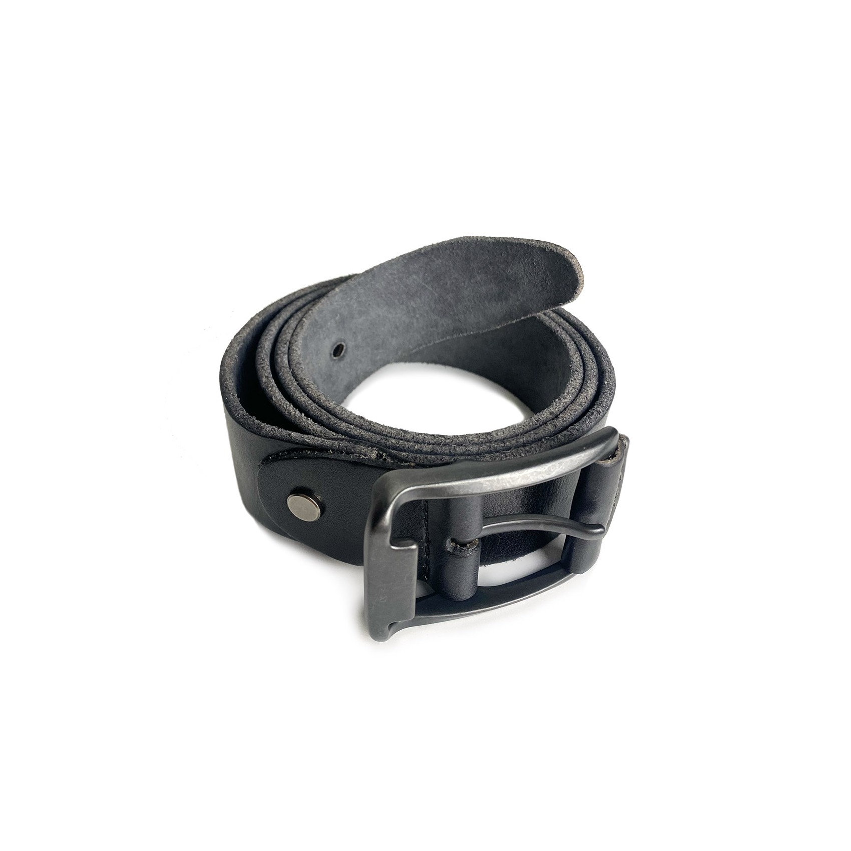 Мужской кожаный ремень Edwin черный