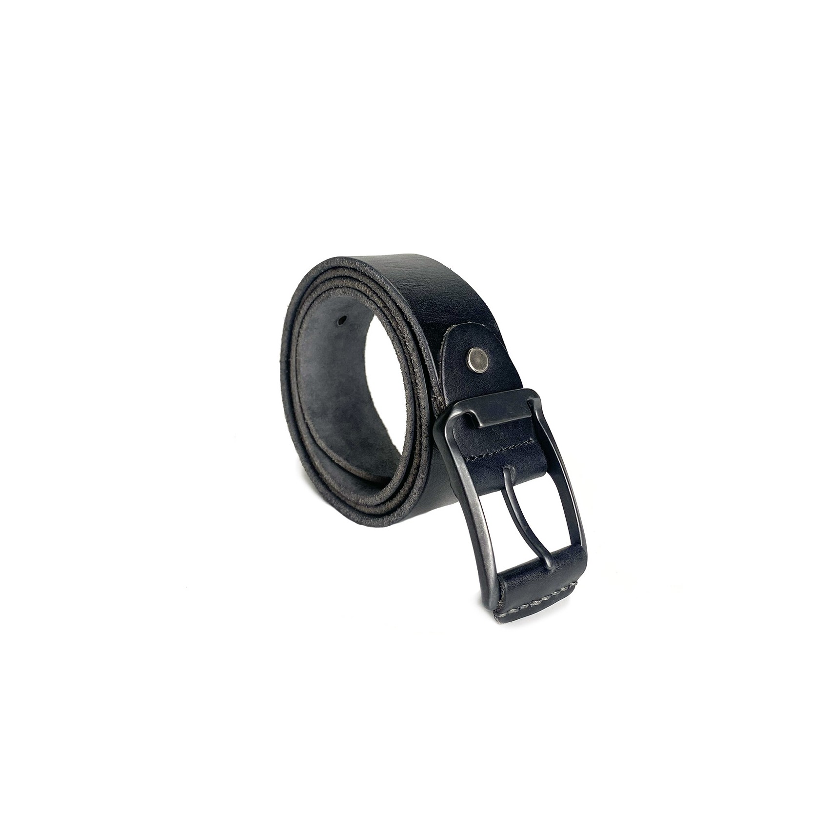 Мужской кожаный ремень Edwin черный