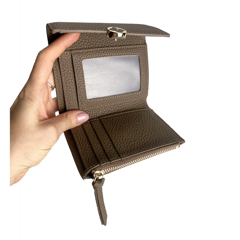 Жіночий шкіряний гаманець Whitney коричневий - 4 фото