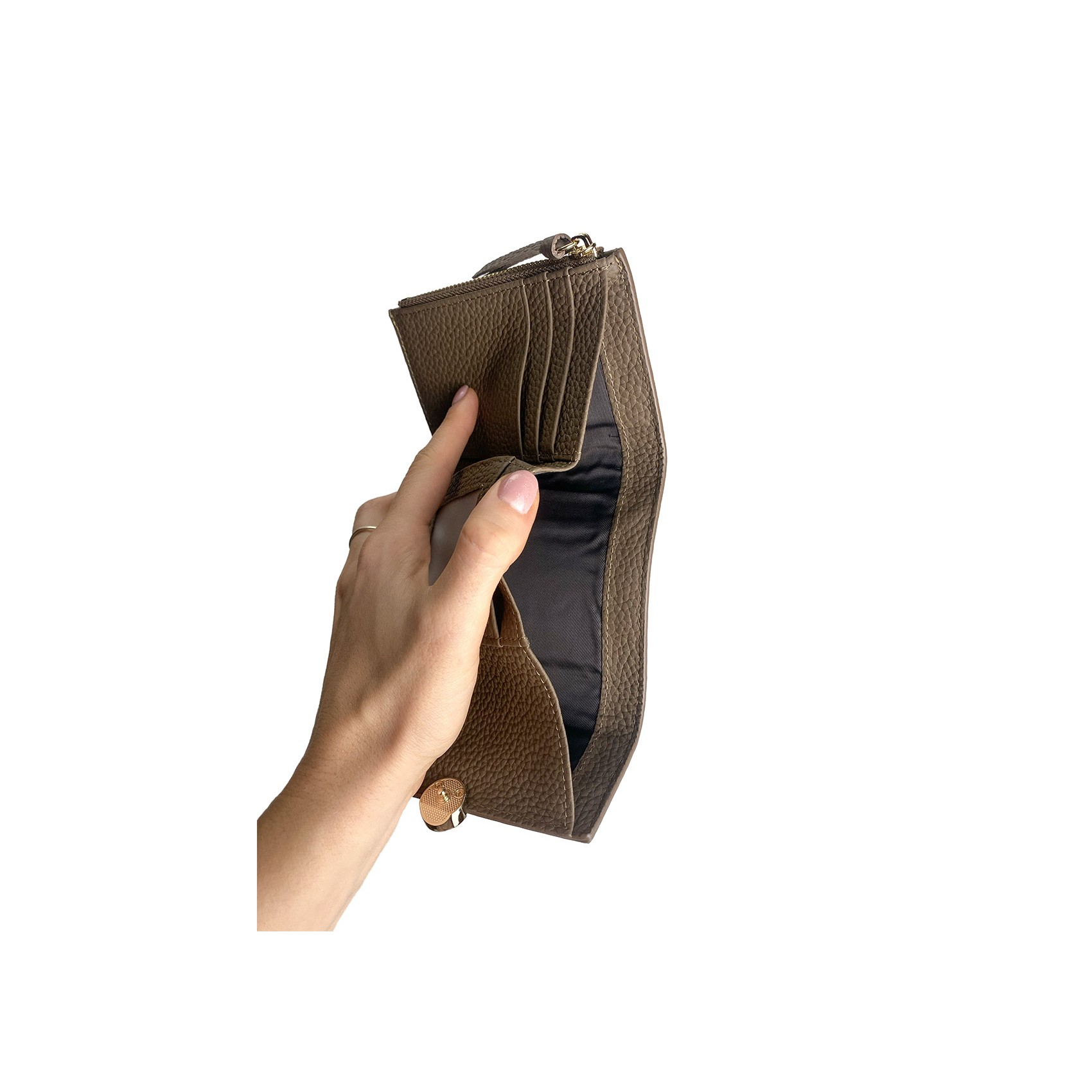 Жіночий шкіряний гаманець Whitney коричневий