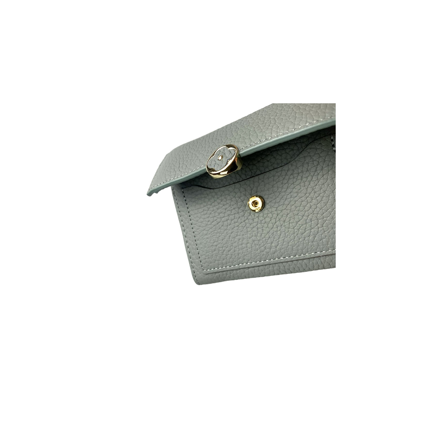 Жіночий шкіряний гаманець Whitney сіро-зелений