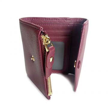 Жіночий шкіряний гаманець Belinda червоний фото