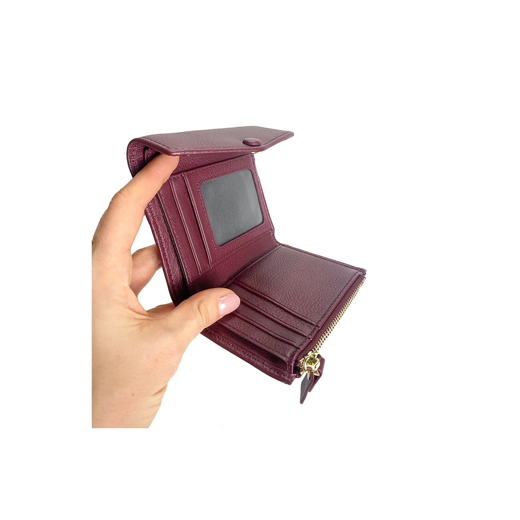 Жіночий шкіряний гаманець Belinda червоний