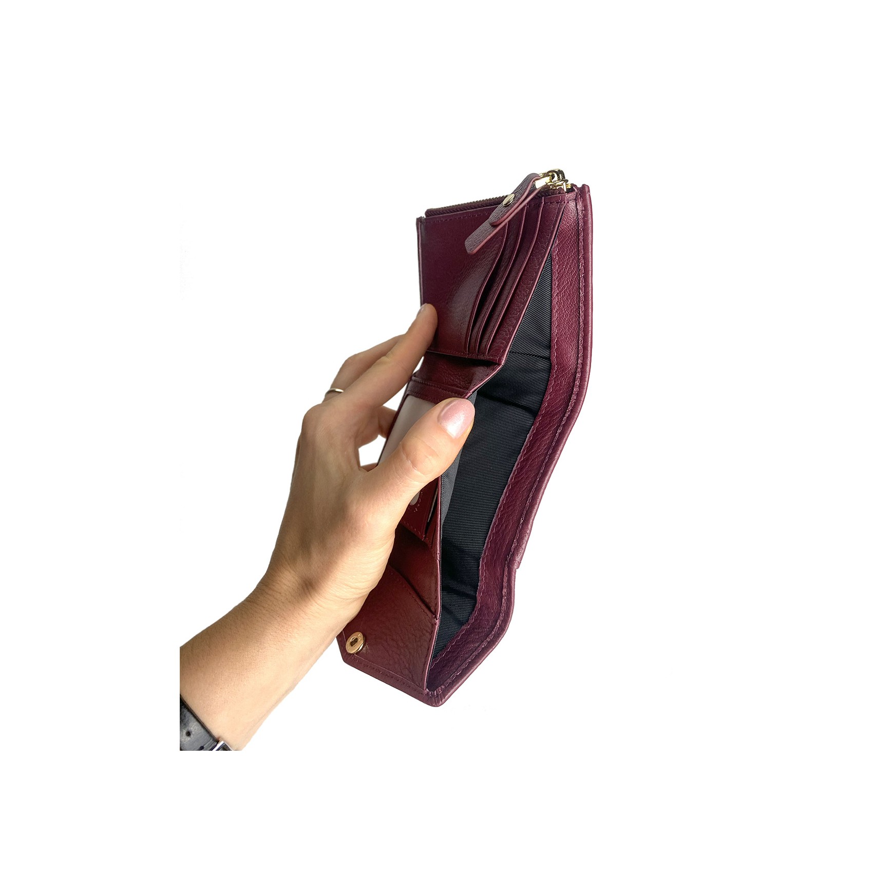 Женский кожаный кошелек Belinda красный