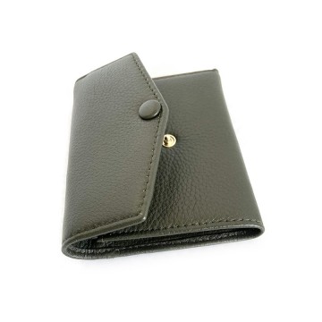 Жіночий шкіряний гаманець Belinda темно-зелений фото