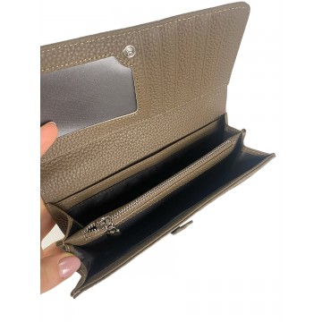 Женский кожаный кошелек Vicki коричневый фото