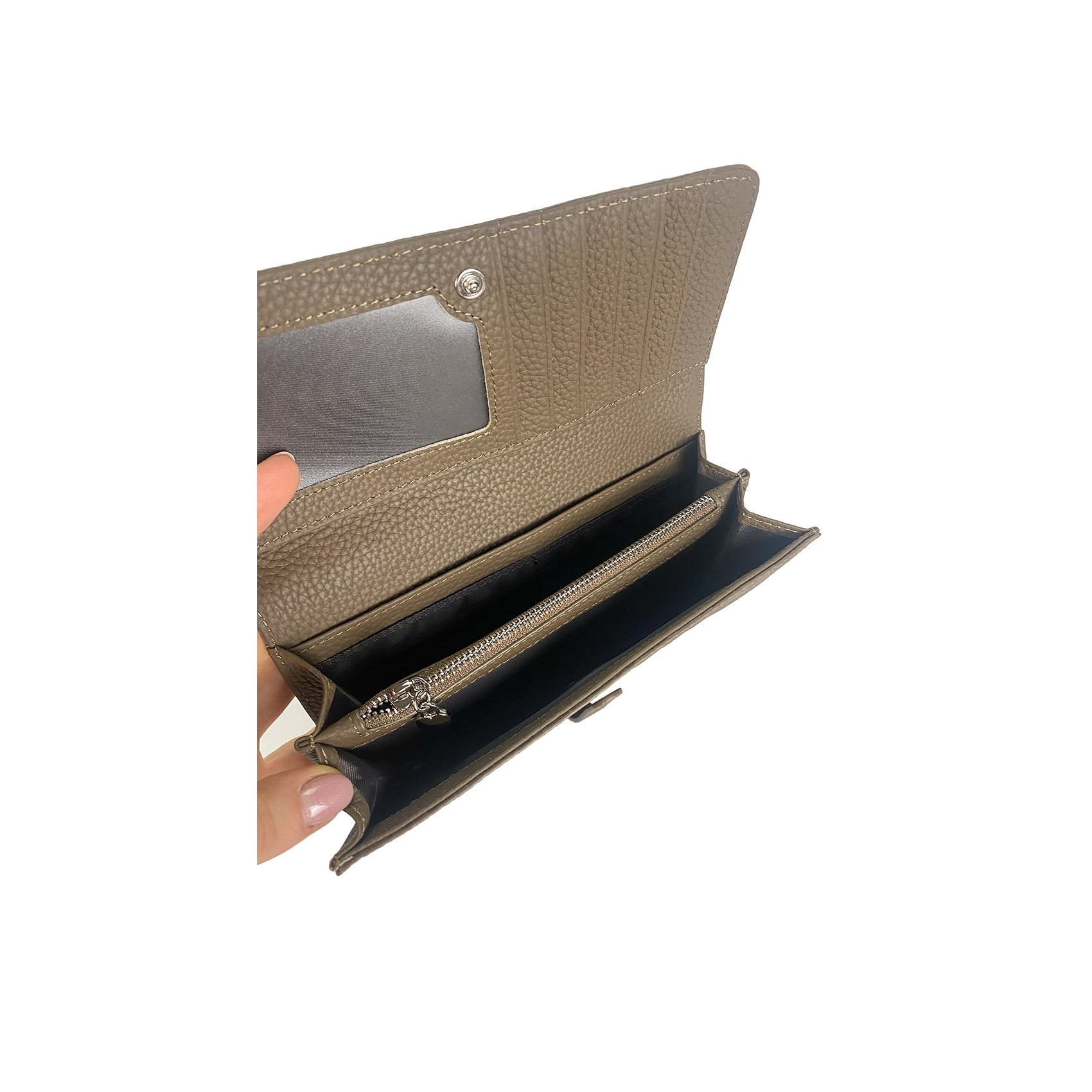 Женский кожаный кошелек Vicki коричневый