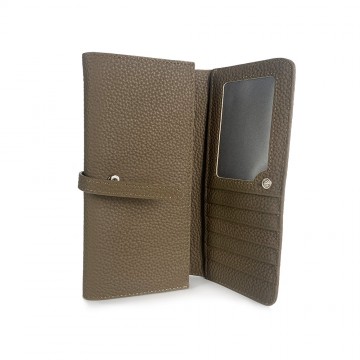 Жіночий шкіряний гаманець Vicki коричневий фото