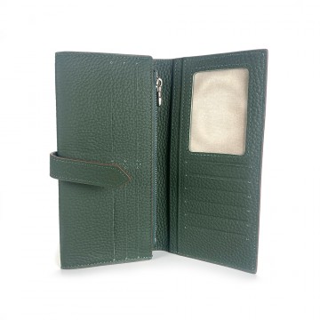 Женский кожаный кошелек Louise темно-зеленый фото