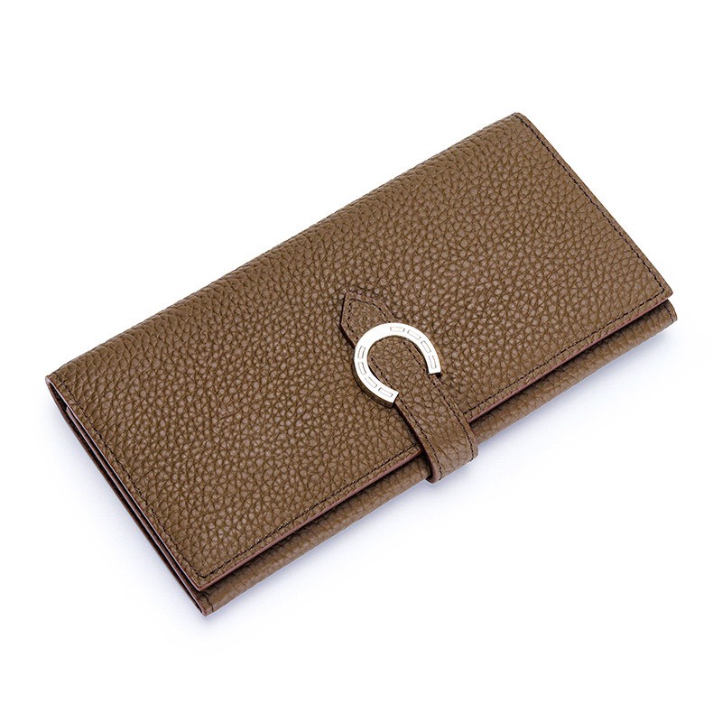 Женский кожаный кошелек Louise коричневый