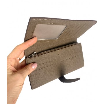 Жіночий шкіряний гаманець Louise коричневий фото