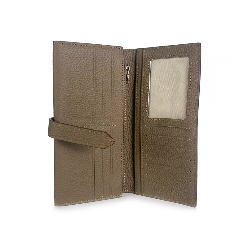 Женский кожаный кошелек Louise коричневый - 6 фото