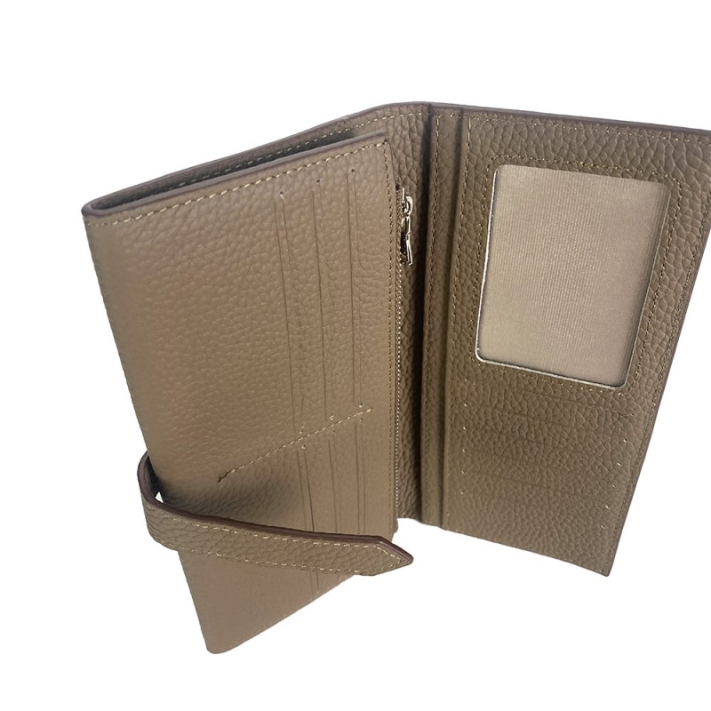 Жіночий шкіряний гаманець Louise коричневий - 7 фото